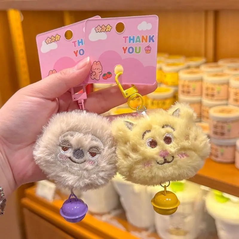 Disney Cartoon Zootopia Judy Nick Lightning Schattige Pluche Sleutelhanger Bell Grote Hoofd Hanger Tas Accessoire Sleutelhanger Vakantiecadeau