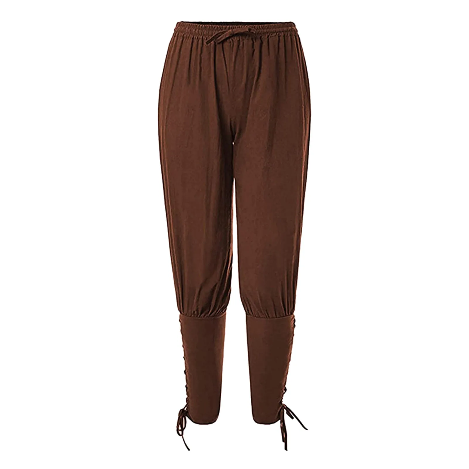 Pantalones medievales renacentistas para hombre, pantalones largos góticos Retro con tobilleras, pantalones con cordón, pantalones de pirata, disfraces de Cosplay