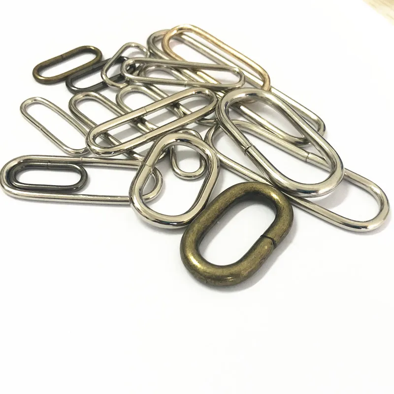 30pcs metal oval ring Watch garment Buckles DIY Accessory sewing 16mm 20mm 25mm 32mm 35mm 38mm 50mm 65mm