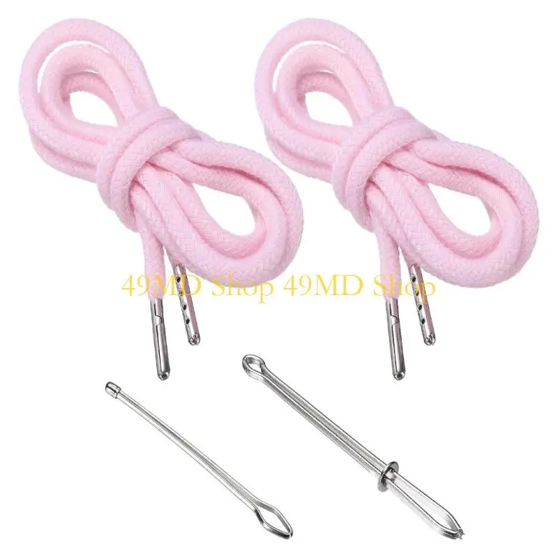 49MD 2 Pack Pants Waist Cord Replacement, 130 Textile Cotton Cord