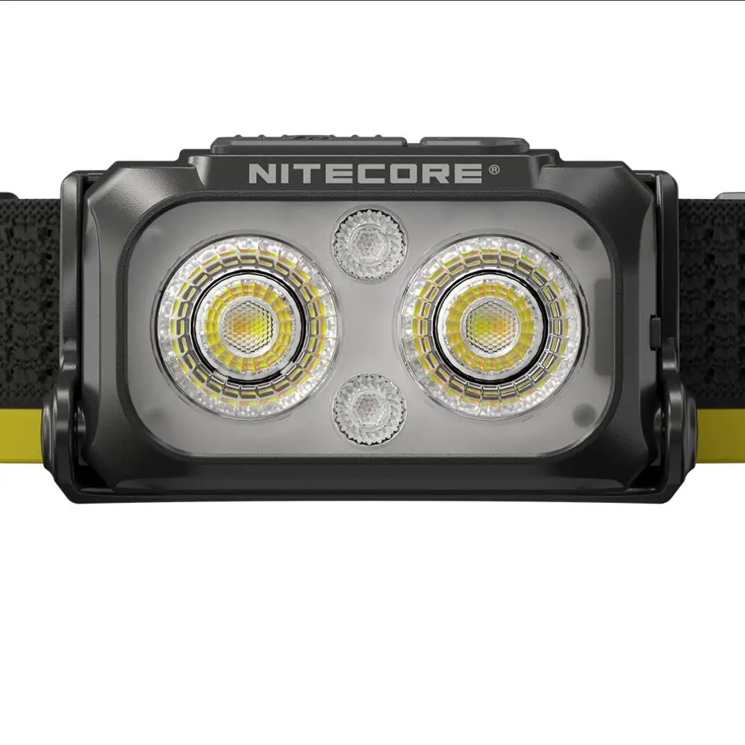 Nitecore NU25 MCT Linterna frontal con luz de temperatura de color múltiple 400 lúmenes Bolsa de material difuso y carga USB-C Eco Sensa