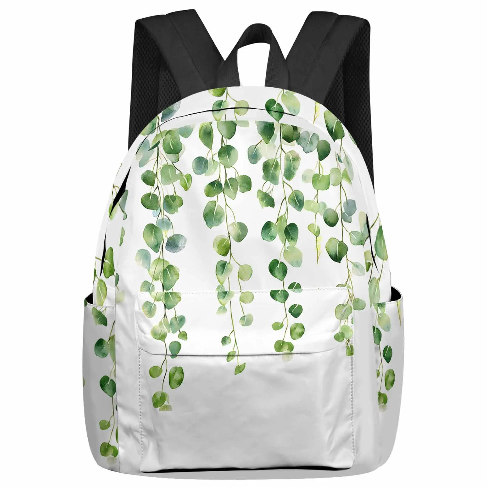 

Modernism Eucalyptus Leaf Spring Plant Backpacks Teenagers Student School Bags Men Women Travel Mochila