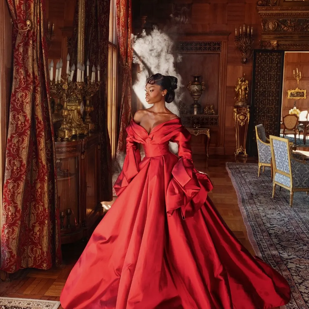 Stunning Red Satin … - image