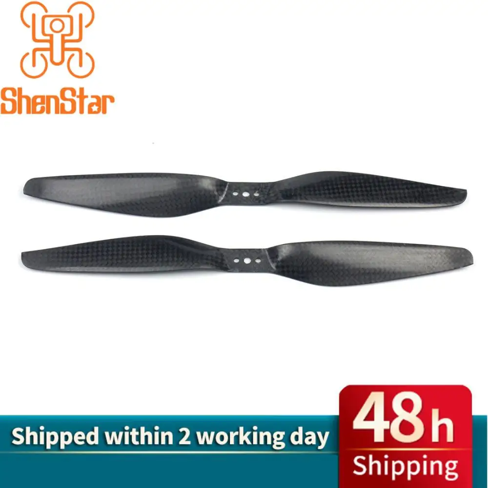 3K Carbon Fiber 1055 Propeller 10inch CW CCW CF Props for  Multicopter RC Plane 10*5.5 Paddle with 3holes Middle 4mm Side 3mm