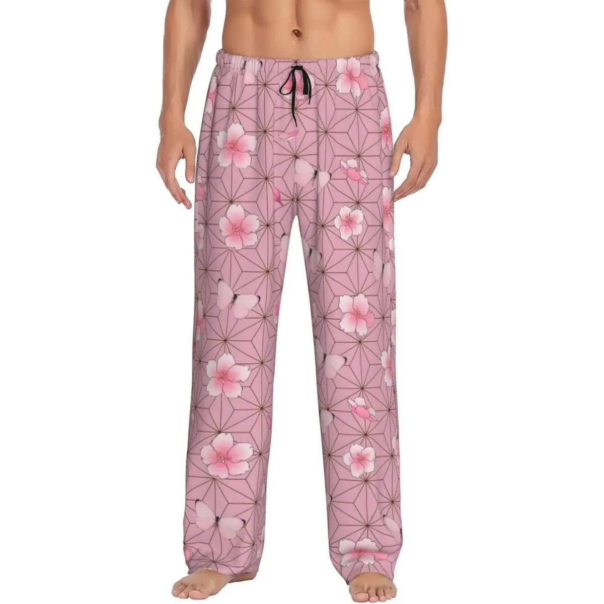 

Custom Print Demones S-Slayer Pajama Pants for Men Sleep Sleepwear Bottoms with Pockets