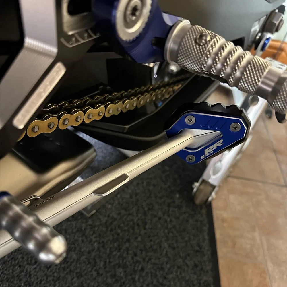 ل BMW S1000RR S 1000 RR 2019-2025 S1000R 2021-2025 M1000RR CNC دراجة نارية مسنده الجانب حامل تمديد الوسادة الإطارات صمام قبعات #3