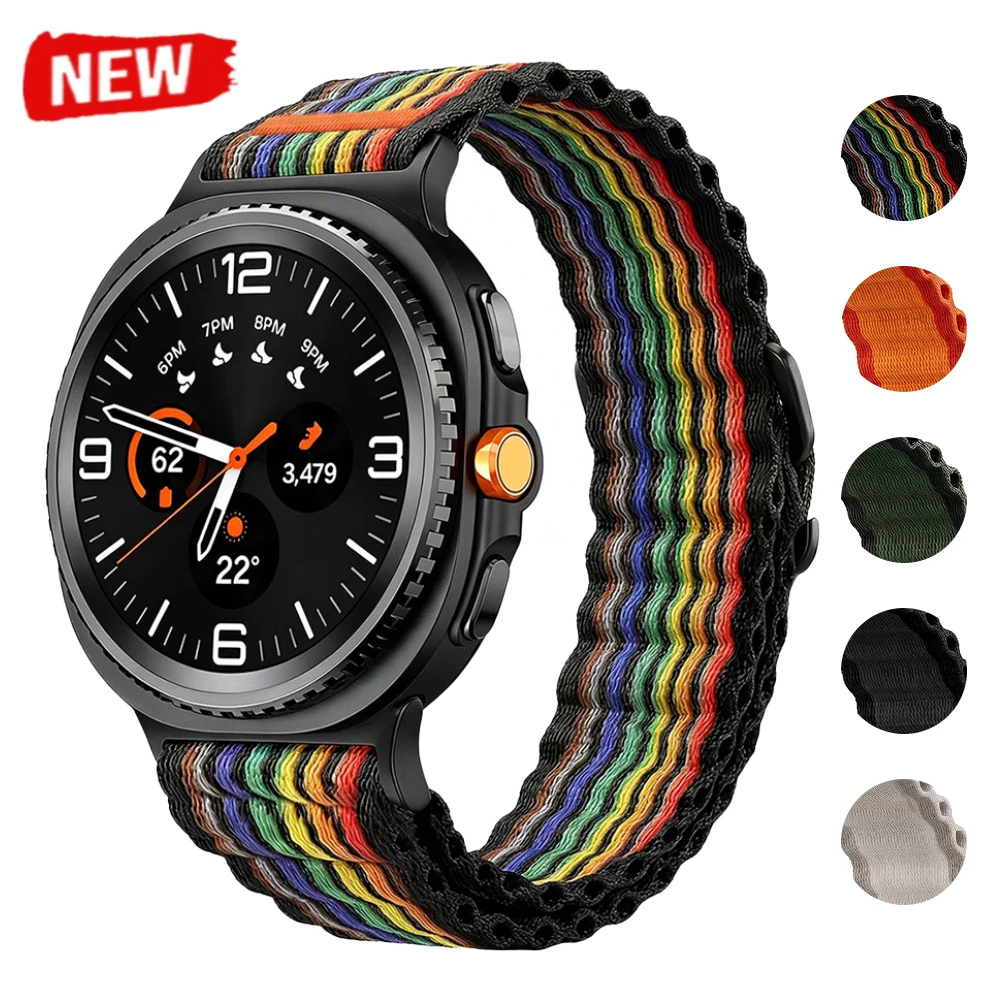 Nylon Strap For Samsung Galaxy Watch 8/9 40/44MM Alpine loop Sport Bracelet correa Galaxy watch 8 Classic 46mm  Accessories