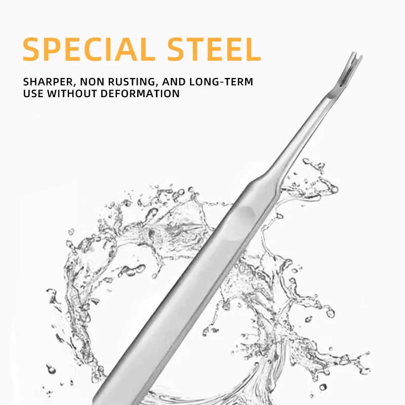 metal Cuticle Pusher Dead Skin Remover Nail Care Tool for Manicure image 5
