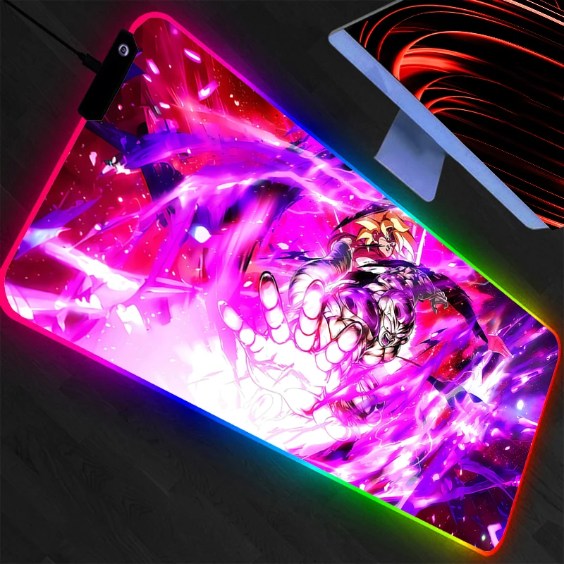 

Anime RGB Dragon Ball Pad Mouse Backlight HD Print Computer Gamer Locking Edge LED Mousepad XXL Keyboard PC Mice Mats Pad