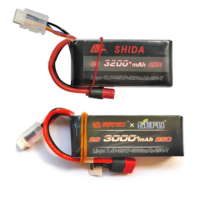 25C 2S 7.4V 3000mAh/11.1V 3S 3200mAh Akumulator Lipo/USB do MJX Hyper Go 14301 14302 14303 14210 14209 1/14 RC samochody RC ciężarówki