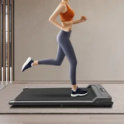 Motorized Treadmill Under Desk Portable Treadmill Flat Slim Device with Remote Control and LED Display for Home Office Gym