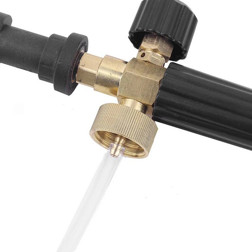 Car Snow Foam Lance Copper High Pressure Washer Nozzle Cleaning Foam Sprayer for K2 K3 Series
