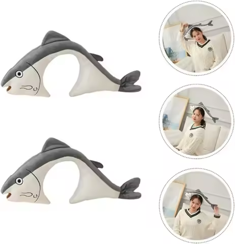 Cartoon Salted Fish Hair Band Costume Hat Funny Novelty Photo Booth Hat Funny Sea Hat Dress Up Party Headwear for Kids Adults