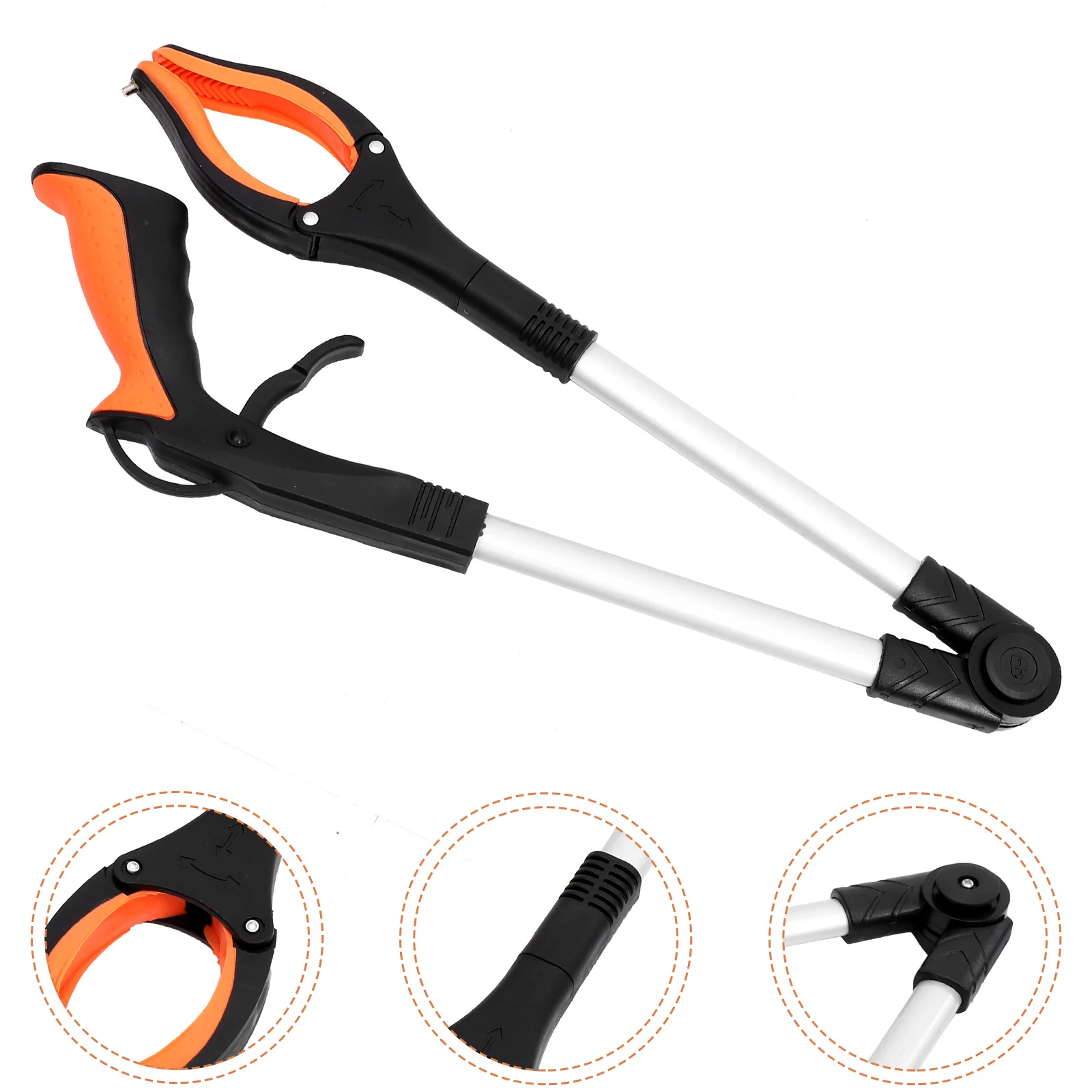 Sanitation Clip Litter Grab Tool Trash Picker Upper The Collector Fetcher Quick Grabber Heavy Duty Aluminum Alloy Elder