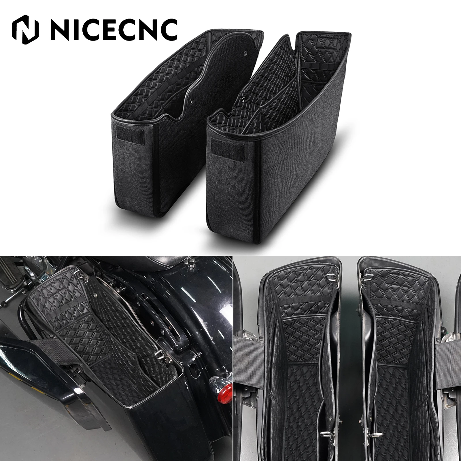 

For Harley Street Gilde FLHX FLHXS Saddlebag Liners Bags Side Rack Luggage Bag Ultra Limited Road King Road Glide FLTRU FLTRXS