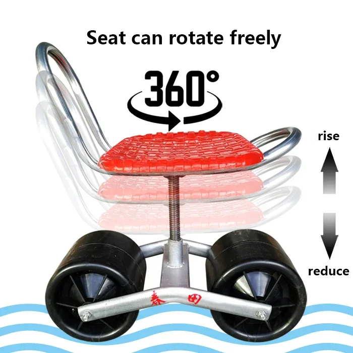 360 Degree Rotating Agricultural Chair / Garden Farming Tools Greenhouse Lazy Bench Vegetable and Fruit Picking Tools Work Bench