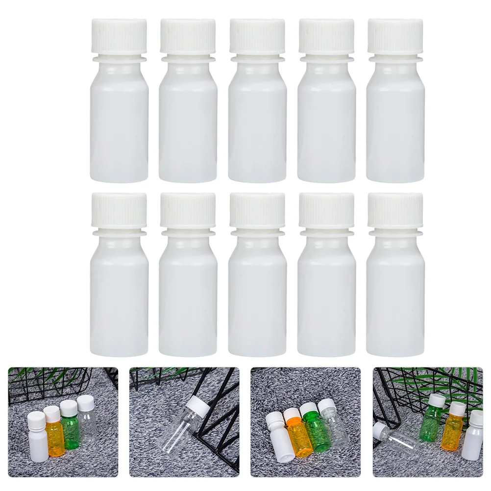 

30 Pcs Liquid Bottle Reagent Travel Laboratory Sample Bottles The Pet Wide Mouth Vial