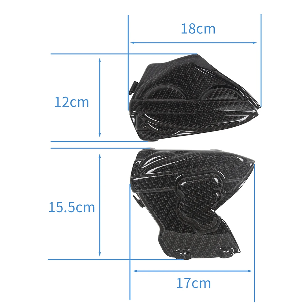 MOTO4U For Ducati Panigale V2 V4 899/959 2014 2015 2016 2017 100% Carbon Fiber Motorcycle Engine Cam Hood Covers Bonnet 2PCS