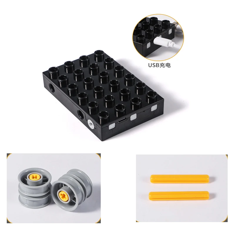Blocs de construction compatibles Lego 9656 45002, engrenage moteur à grosses particules pour enfants, télécommande, aide pédagogique pour l'éducation scientifique