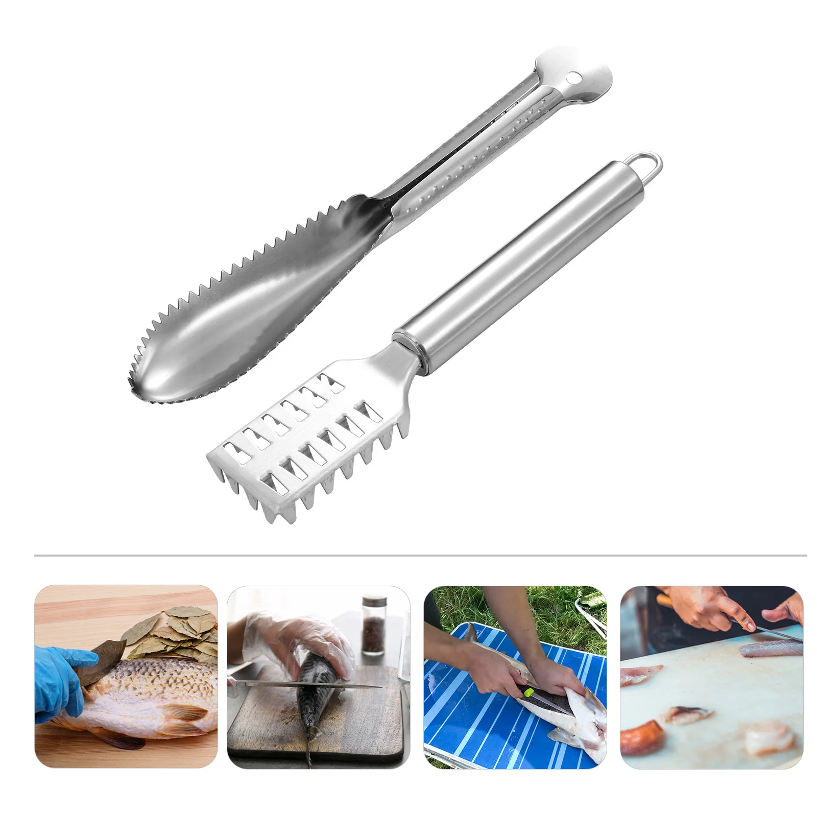2 قطعة قشارة السمك المطبخ سهلة الاستخدام يده منظف جلد السمك يزيل الموازين بسرعة أداة المطبخ الآمنة لغسالة الأطباق