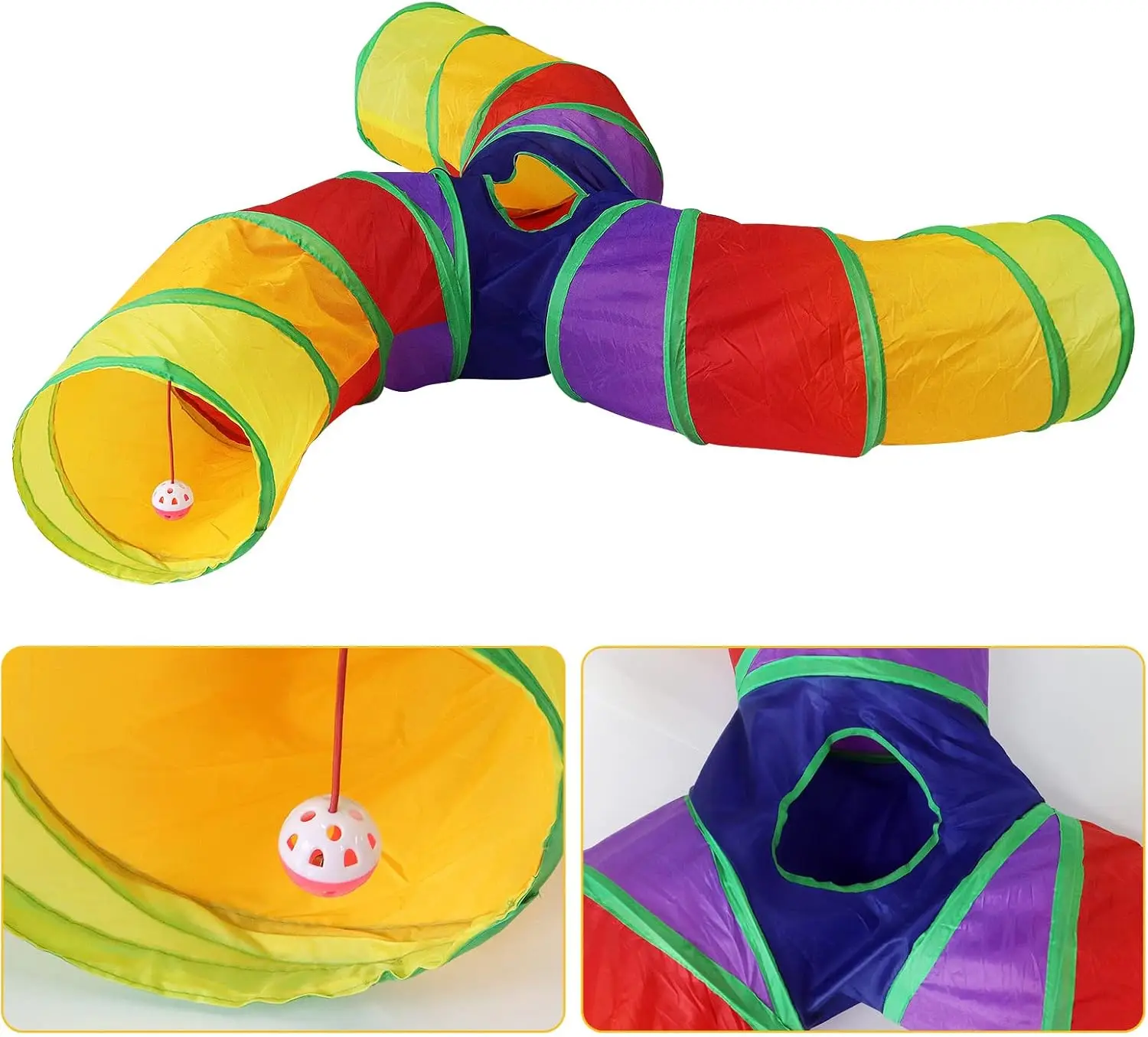 Pet Play Tent Little Critters Toys Cat Tunnel Small Animal Tunnel Puzzle Toy Road Rabbit Play Collapsible Tube Brain Cat Outdoor