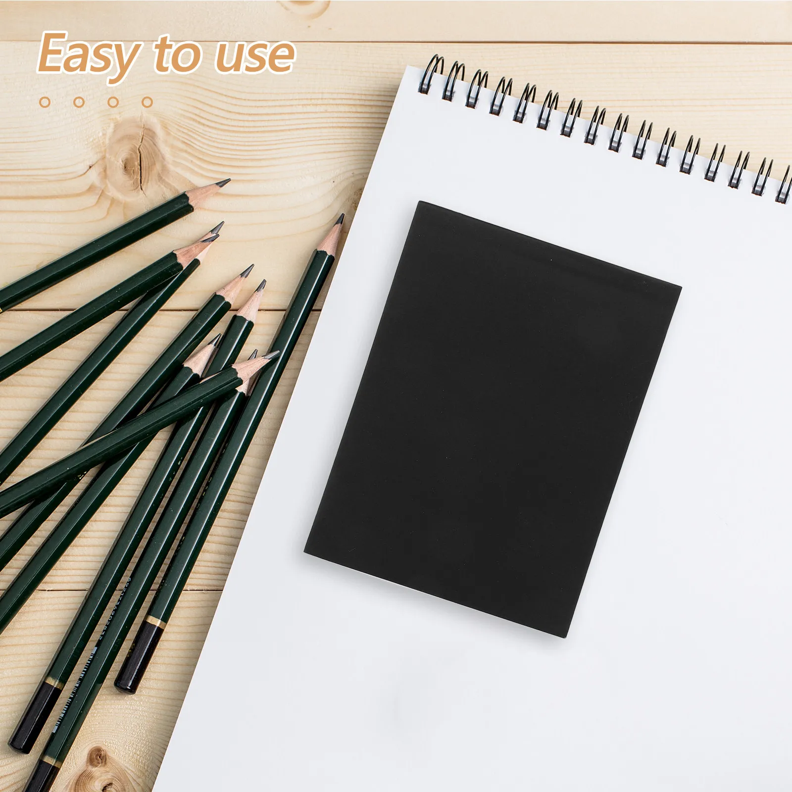 Comic Book Blank Mini Sketch Pad Black for Creative Animation Sketching Cartoon Drawing Flip Book Mini Unlined Notebook