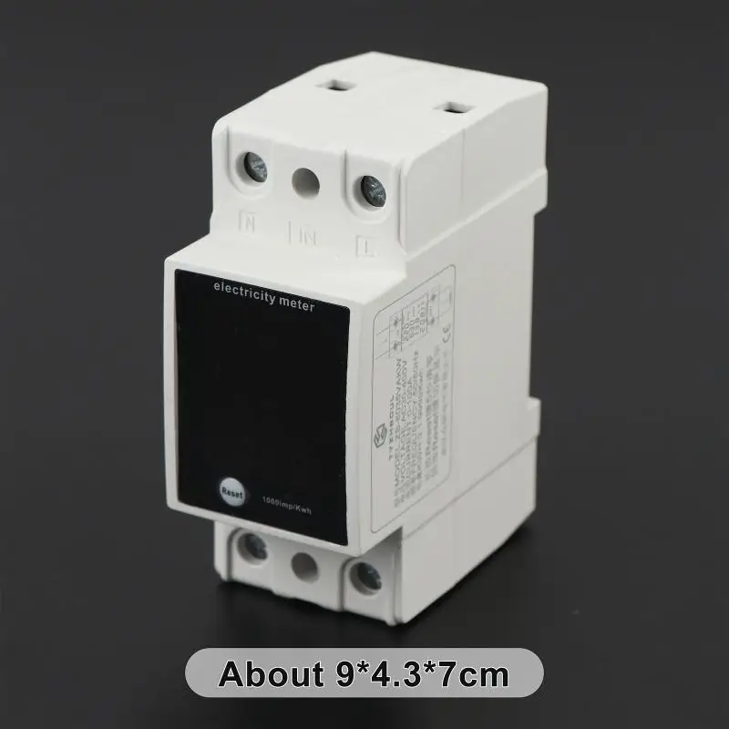 ZS6035VAKW Digital Power Meter Din Rail Mount AC30400V Home Energy Usage Monitoring Device Accurate Measurement for Apartments