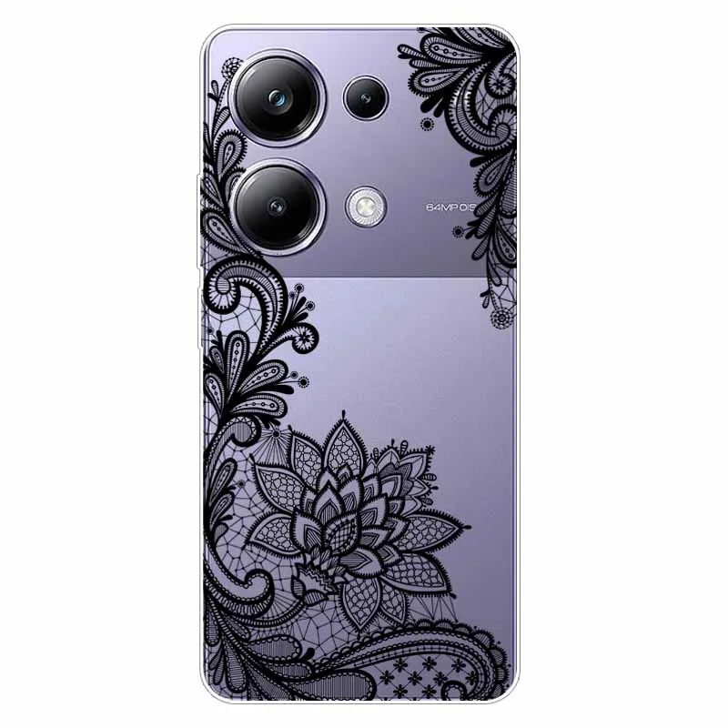For Xiaomi Redmi Note 13 Pro 4G Case Cute Transparent Soft Protective Cases For Redmi Note 13Pro 4G Cover Dog Bumper TPU Clear
