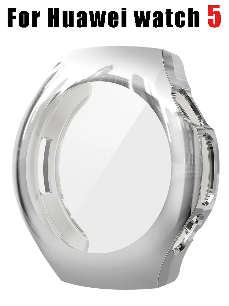TPU-Hülle für Huawei Watch 5 46 mm 42 mm Zubehör Rundum stoßfeste Schutzhülle Bumper Frame Shell für Huawei Watch5 46 Cover