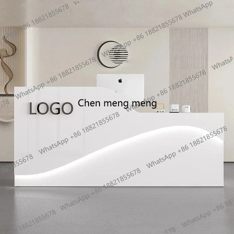 

F5822 Counter Storage Reception Counter Desk Beauty Salon Commercial Luxury Business Supermarket Desk Office Server Beauty Salon