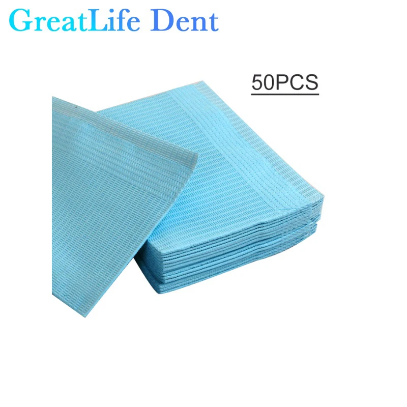 50pcs Disposable Tattoo Clean Pad Mat Waterproof Medical Paper Tablecloths Double Layer Sheets Tattoo Accessories 44*35cm