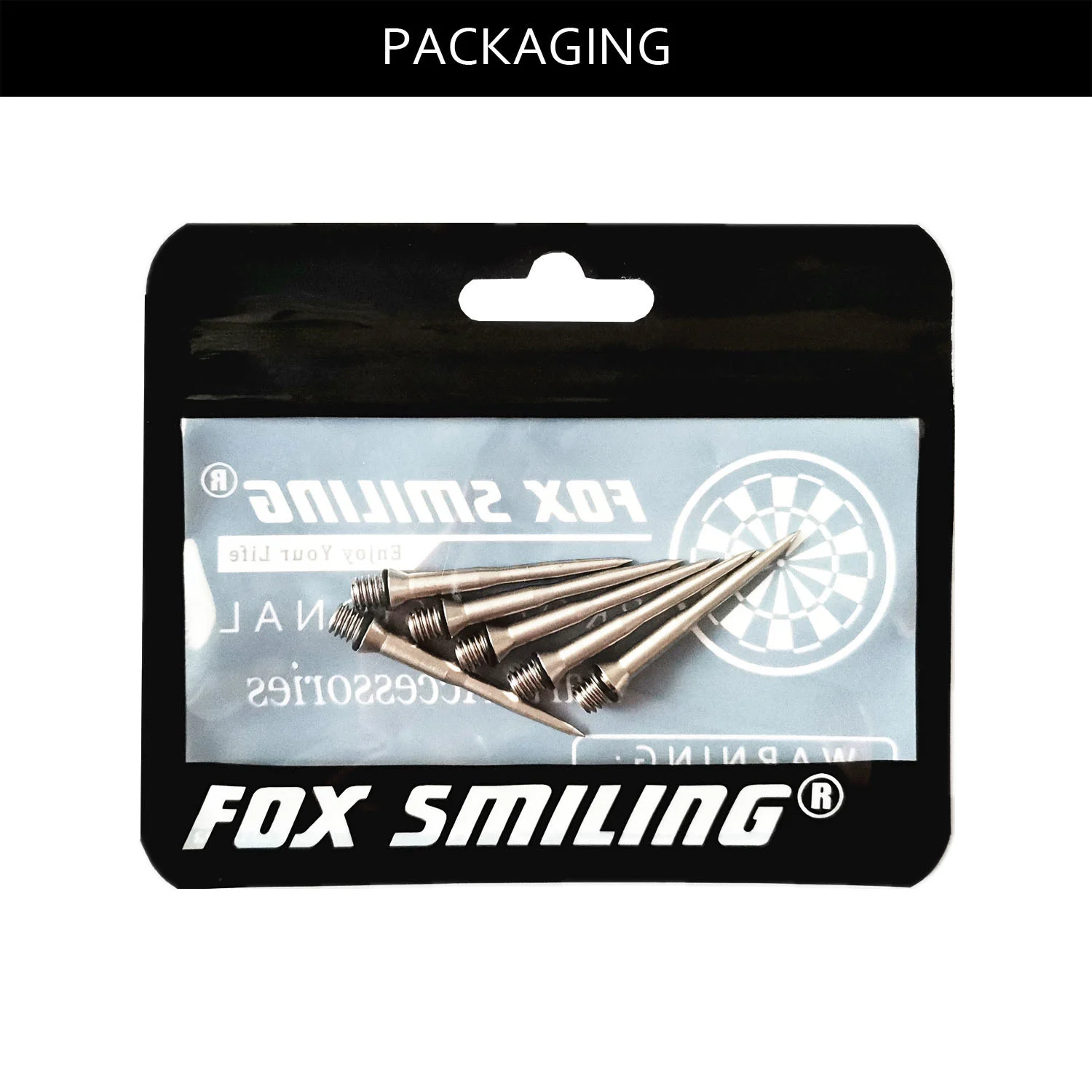 FOX SMILING-puntas de dardo de acero, puntas de repuesto, convertidor, 2BA, 6 piezas