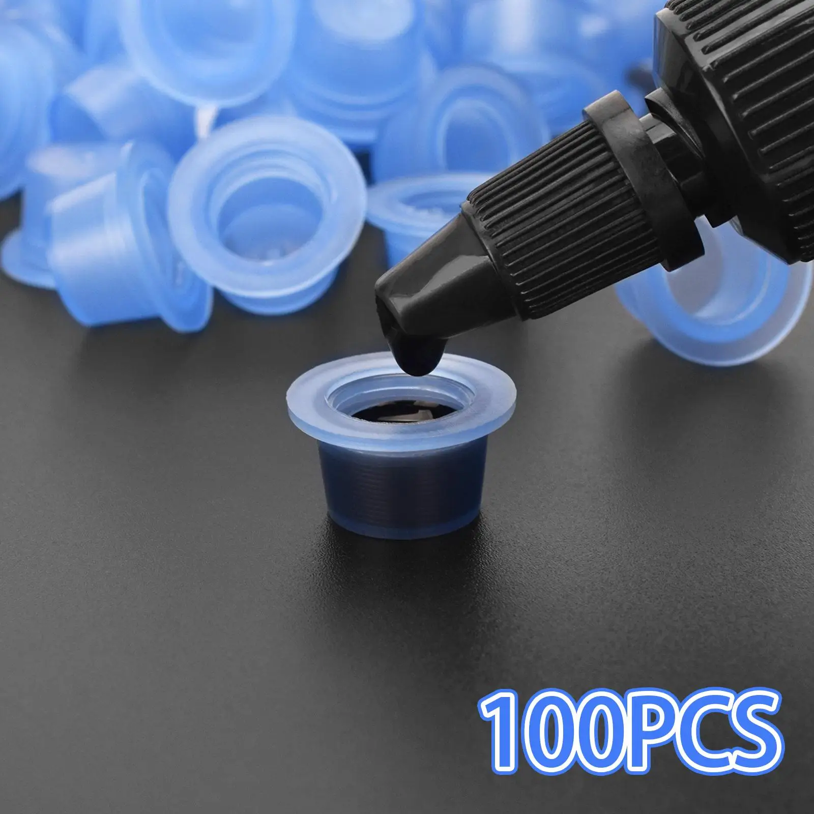 2-4pack 100Pcs Silicone Cups Multipurpose Pigment Ink Caps for