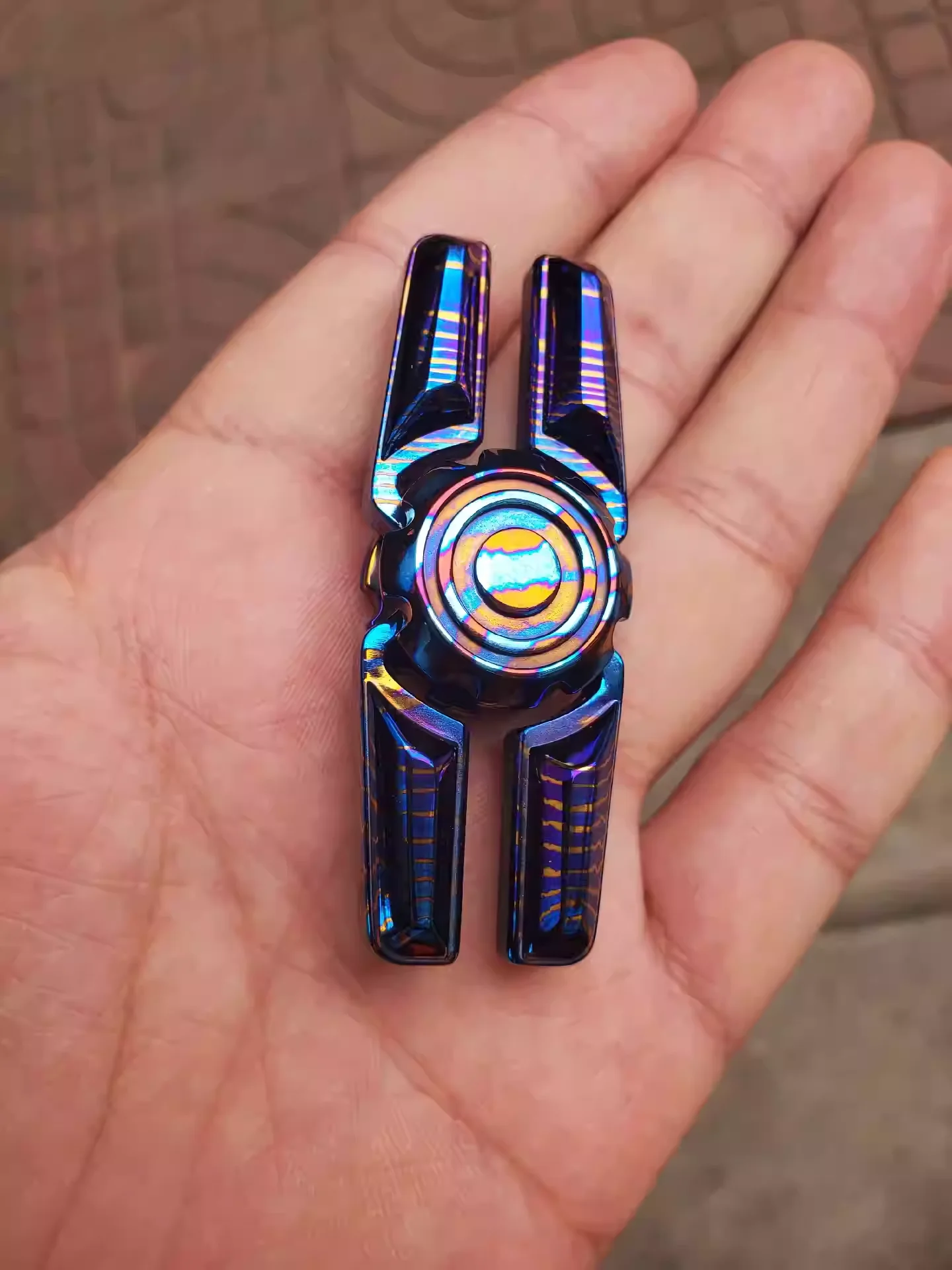 

Titanium horse tuning fork fingertip gyroscope edc ppb limited edition