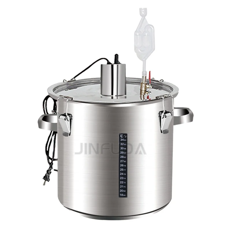 

36L Beer Brewing Fermenting Tank Fermenting Wine Tank Stainless Steel Beer Baijiu Liquor Fermentation Barrel