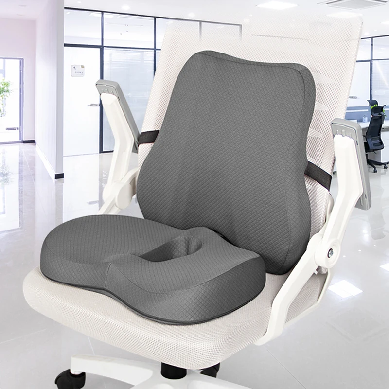 Memory Foam Seat and Back Support Pillow Set: Ergonomic Comfort for Office Chair and Car Use 15 Memory Foam Seat and Back Support Pillow Set: Ergonomic Comfort for Office Chair and Car Use 15