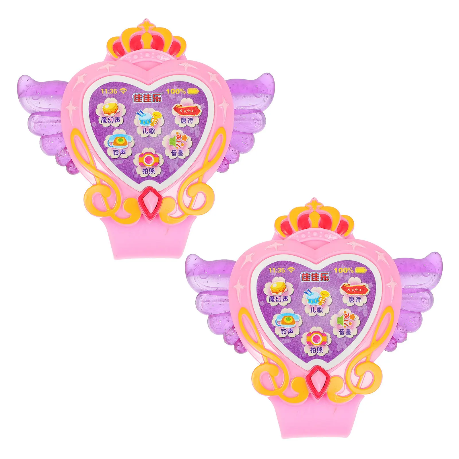 قطعتان من المواد الخفيفة القابلة للتعديل، هدية تعليمية تفاعلية ممتعة للأطفال، ساعة يد رياضية #6