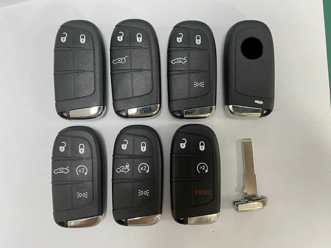 CS017021 Smart Key Shell For Fiat 500 500L 500X Toro 2016 2017 2018 2019 3/4/5 Button Remote Car Key Case SIP22 Blade