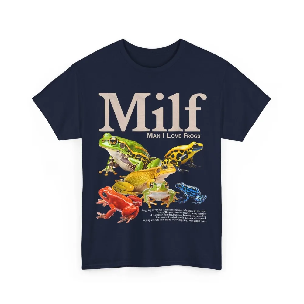 MILF رجل أحب الضفادع مضحك قائلا الفكاهة السخرية عشاق تي شيرت الصيف تنفس Camisetas س الرقبة قصيرة الأكمام لارتداء اليومي #2
