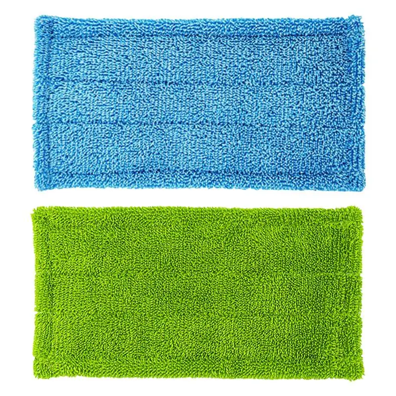 Mop Cleaning Cloths/Pads Wet/dry Microfibre Floor Mop Pads Replacement For Swiffer Flat Mop 2Pack Reusable Floor Cleaning