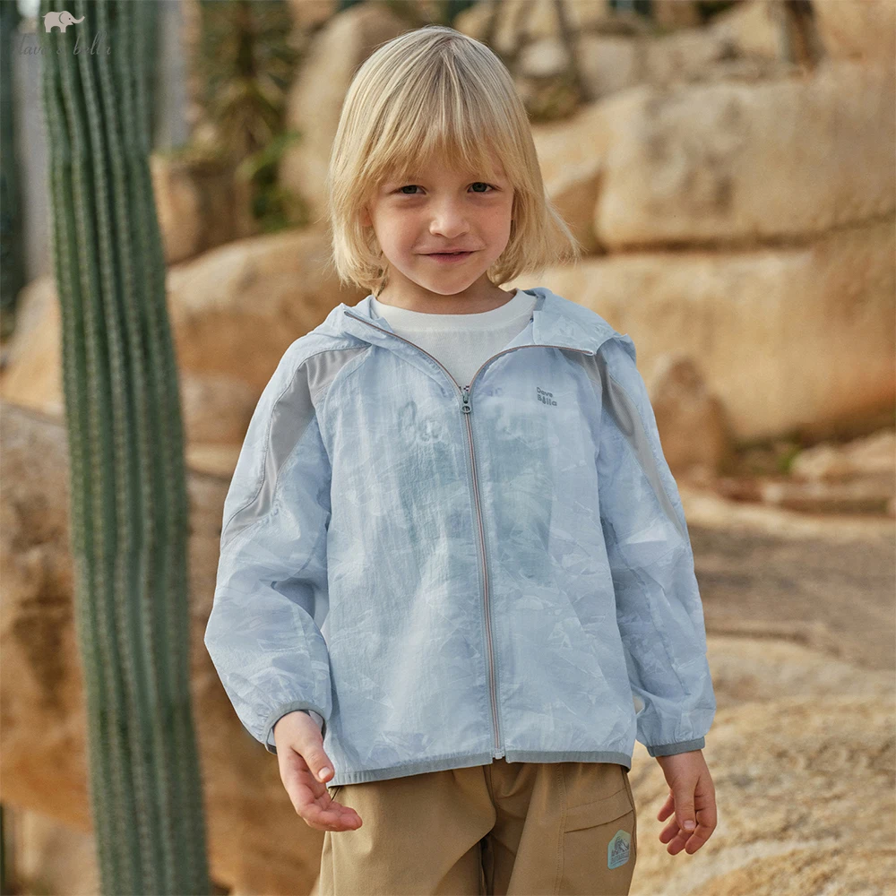 

Dave Bella Boys Sunproof Jacket Summer Children Hoodie Coat Kids Clothing Printed Beach Cool Outdoor Outerwear DK2261471