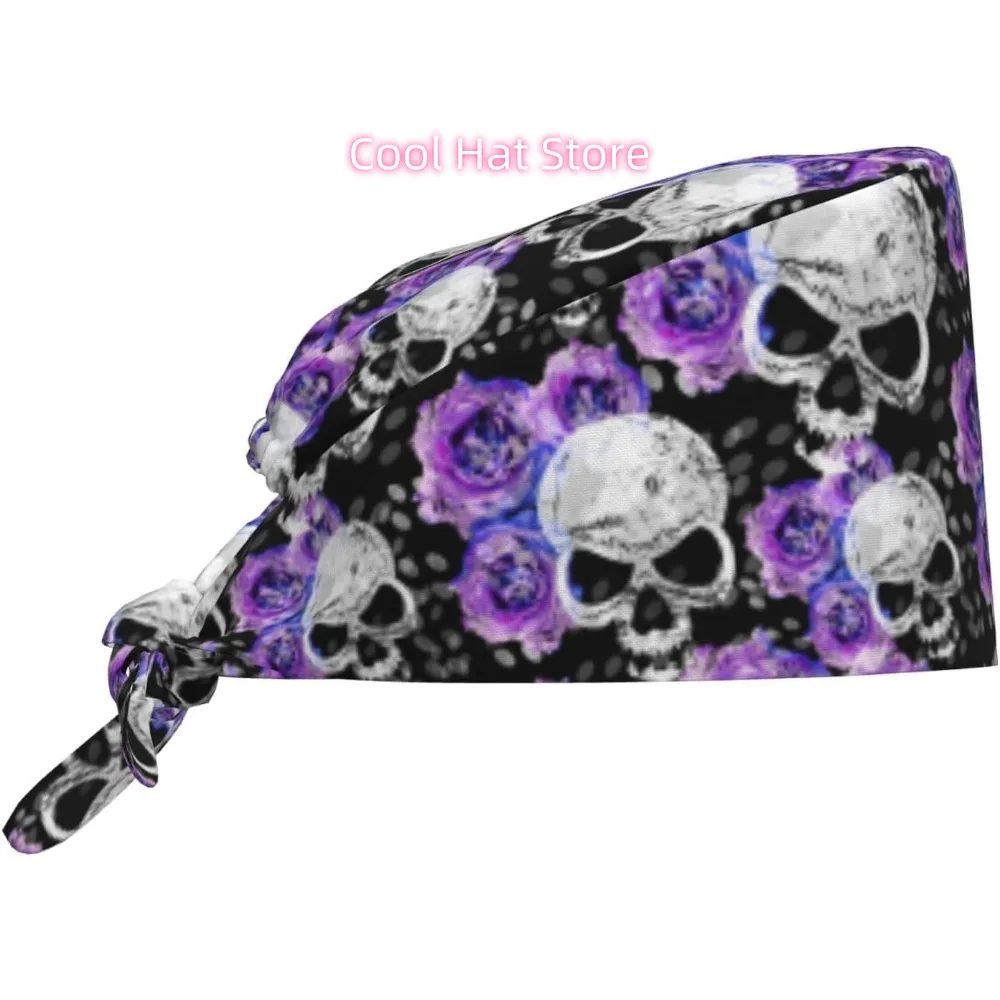 1pc Adjustable Scrub Cap | Lightweight 100%, Multi-Purpose, Breathable, Ideal for Staff, Elastic Bandage Tie Back Hats for Nursi
