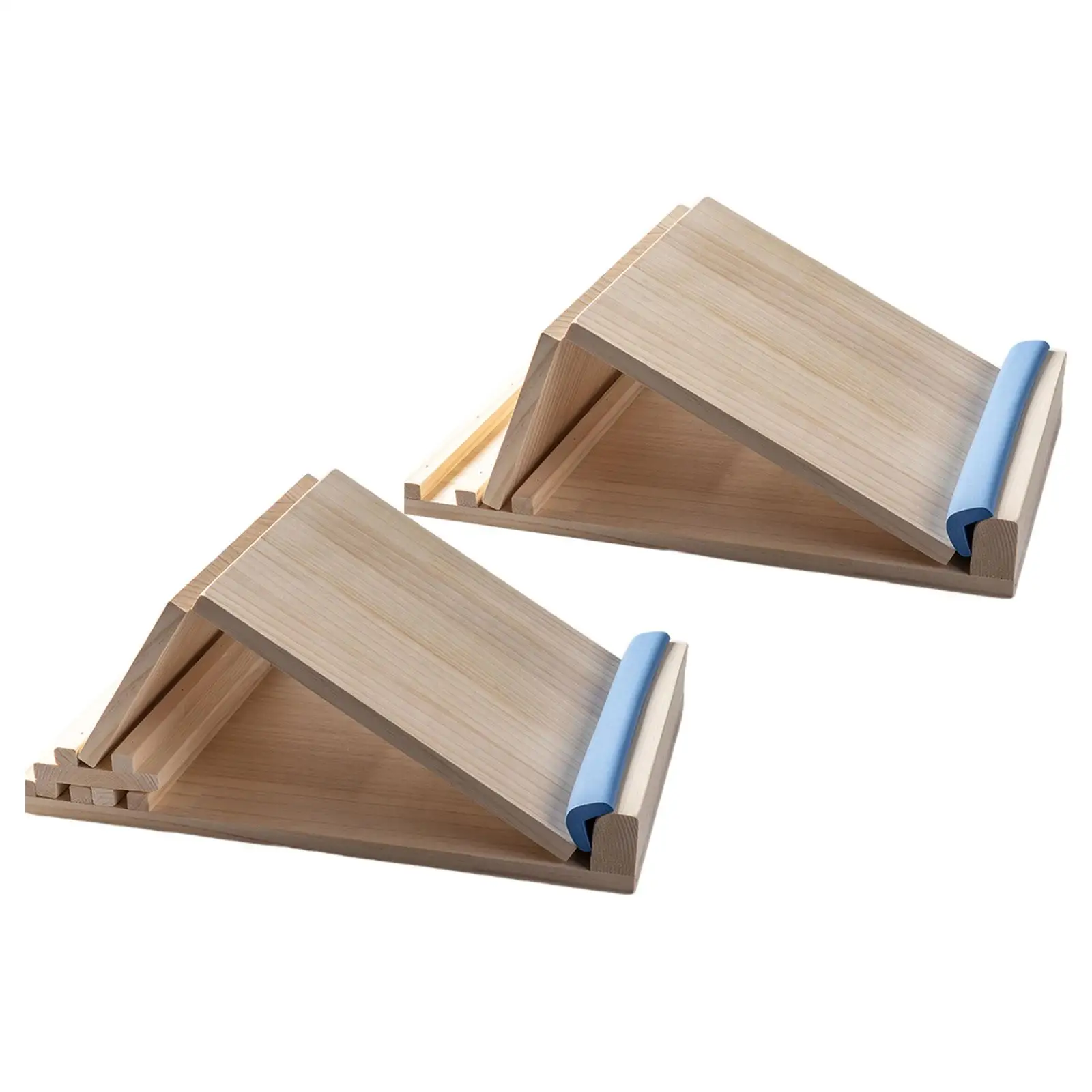 Wooden Slant Board Adjustable Angles Body Stretching Fitness Pedal Stretcher