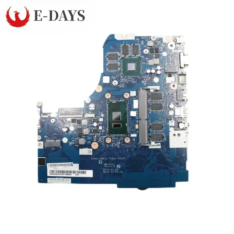For Lenovo Ideapad 310-15ISK Motherboard NM-A751 Mainboard I3-6006U I5-6200U DDR4L RAM-4GB 920M 2GB GPU 100% Tested Okhigh Quali