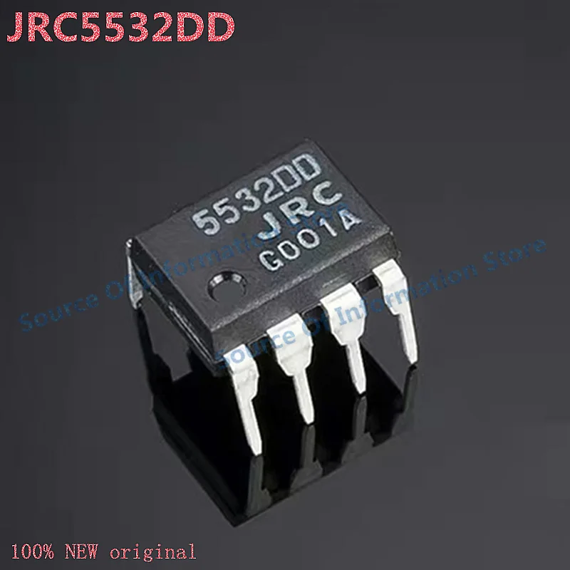 

5Pcs JRC5532DD Low-Noise Precision Dual Operational Amplifier, Dual In-Line Package (DIP8)