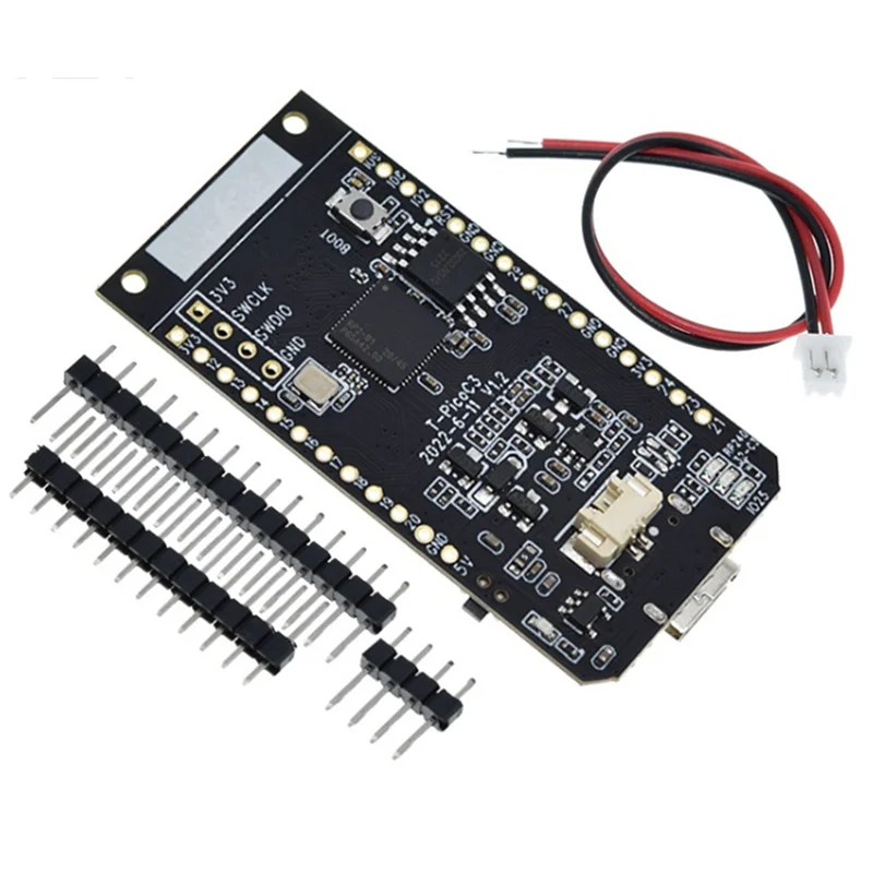 

New-T-Picoc3 ESP32-C3 RP2040 Беспроводной WIFI Bluetooth модуль макетная плата двойной MCU 1,14-дюймовый дисплей ST7789 для Arduino