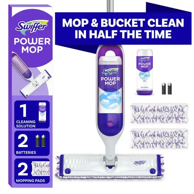 

Swiffer Power Mop, Floor Cleaner, Tile, Vinyl, Laminate, Wood, Floor Cleaner, Cleaning Set