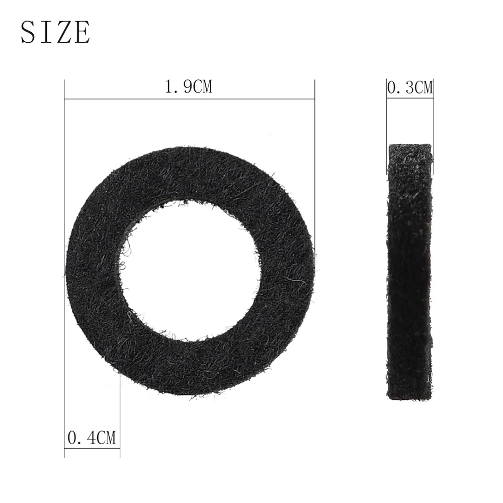 10Pcs Trumpet Felt Washers Cushion Pad Trumpet Trombone Cornet Replacement Pad Brass Musical Instrument Parts & Accessories