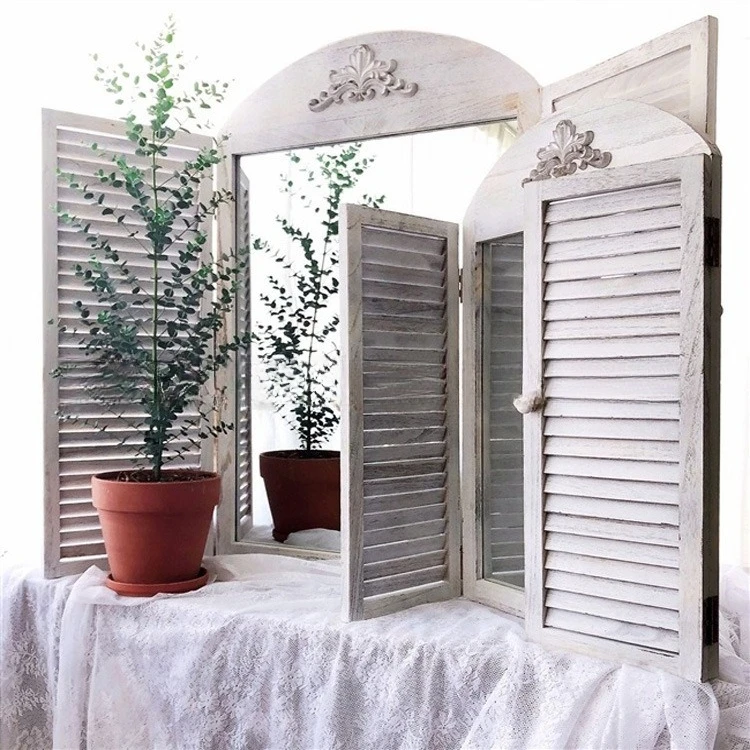 

Shutters European pastoral retro false window frame American coffee shop decorative window wooden wall decoration wall