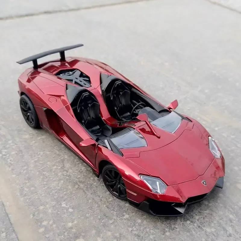 1:24 Aventador J 700J Alloy Sports Car Model Diecasts Toy Metal Race Vehicles Car Model High Simulation Collection Car Toys Gift